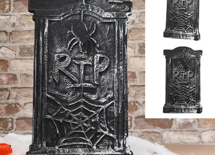 Memorial Stone Rest in Peace - Tomb Marker, Approx. 35x58cm - Halloween Tribute for Your Decor (92 characters) TK Gruppe® Grosshandel 