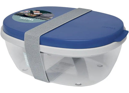 Mepal Ellipse Premium Salatbox, 750 ml - Elegantes Navy TK Gruppe® Grosshandel 