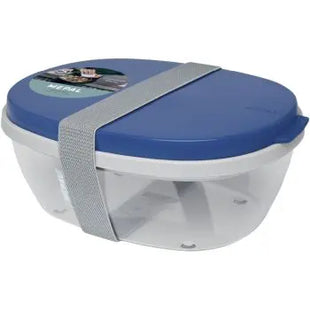 Mepal Ellipse Salatbehälter - Navy, Ideal für Frische Salate Unterwegs TK Gruppe® Grosshandel 