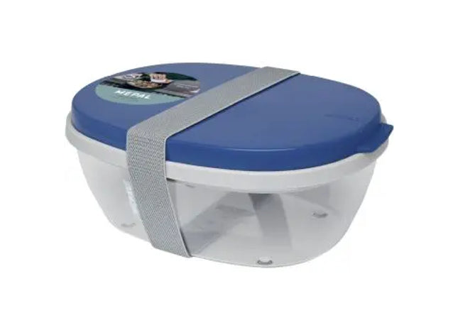 Mepal Ellipse Salatbehälter - Navy, Ideal für Frische Salate Unterwegs TK Gruppe® Grosshandel 
