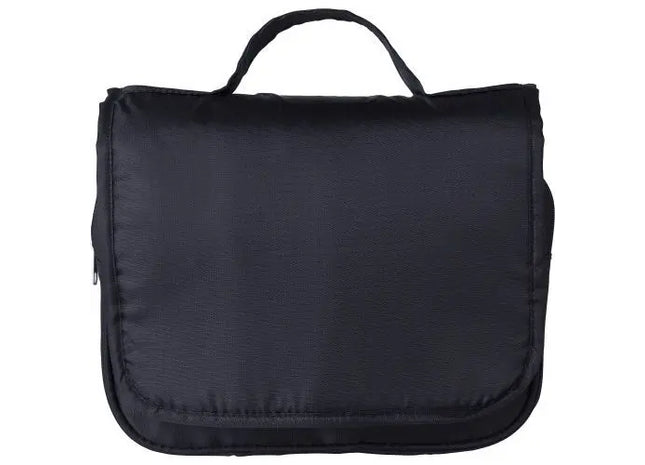 Merrick 210D Polyester Reise-Kulturbeutel in Schwarz - Robust & Leicht, 100 Zeichen TK Gruppe® Grosshandel 