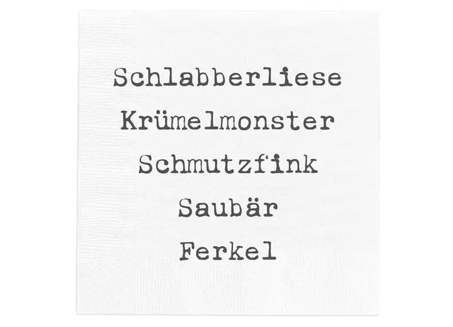 Messy Pig Napkins, Pack of 20 - Fun and Whimsical Table Napkins for Parties and Events TK Gruppe® Grosshandel 