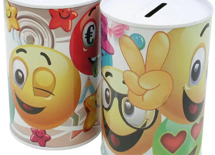 Metal Savings Bank 12.5x8cm Joyful Assortment TK Gruppe® Grosshandel 