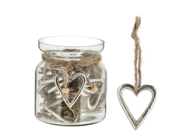 Metall-Anhänger - Herzform, ca. 5cmH: Elegantes Schmuckstück für stilvolle Outfits TK Gruppe® Grosshandel 