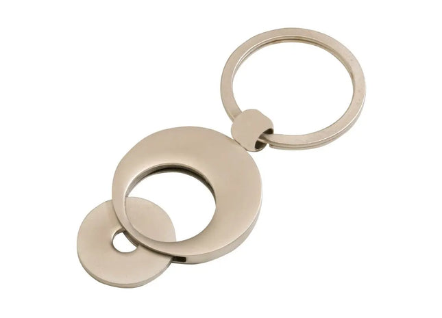 Metall-Schlüsselanhänger MONEY - Elegantes Silberdesign TK Gruppe® Grosshandel 