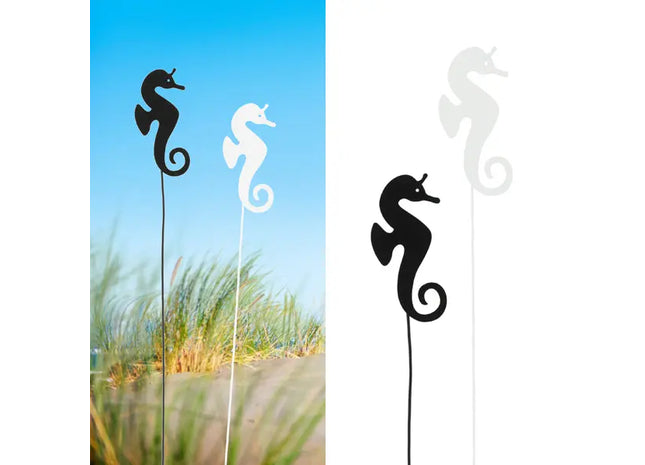 Metall-Spike Seepferdchen, 2er-Pack, ca. 65cmH TK Gruppe® Grosshandel 