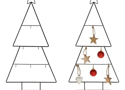 Metallener Weihnachtsbaum, 56 cm hoch, festliche Dekoration TK Gruppe® Grosshandel 