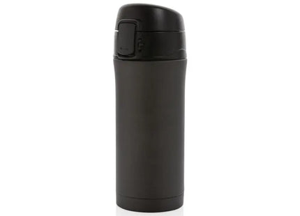 Metallic Easy-Lock Vakuum-Isolierbecher in Schwarz: Auslaufsicher & Stilvoll TK Gruppe® Grosshandel 