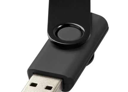 Metallic Twister 1GB USB-Stick in Schwarz - Drehbar & Elegant TK Gruppe® Grosshandel 