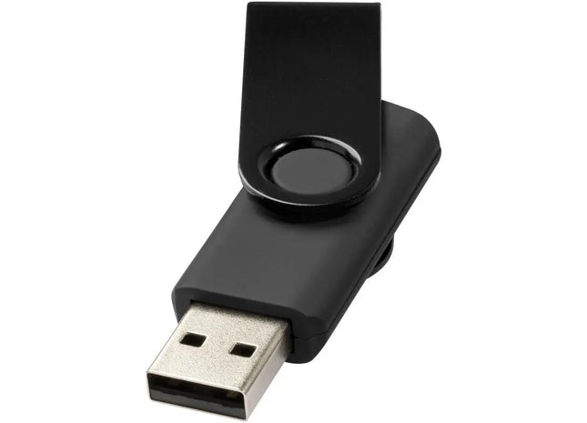 Metallic Twister 1GB USB-Stick in Schwarz - Drehbar & Elegant TK Gruppe® Grosshandel 