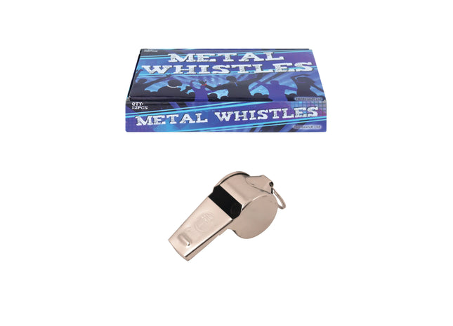 Metallpfeife 5,5 cm, langlebige Sport-Schiedsrichterpfeife, Sicherheits- und Trainingsgerät TK Gruppe® Grosshandel 