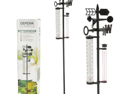 Meteorologische Messstation - Höhe ca. 150cm, Wetterdaten, Temperatur, Luftfeuchtigkeit TK Gruppe® Grosshandel 