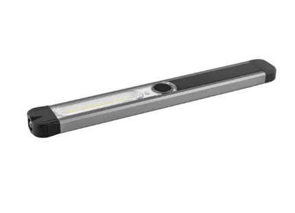 Metmaxx Arbeitslampe ReChargeMaxiSlim in Schwarz-Silber - Schlank & Wiederaufladbar TK Gruppe® Grosshandel 