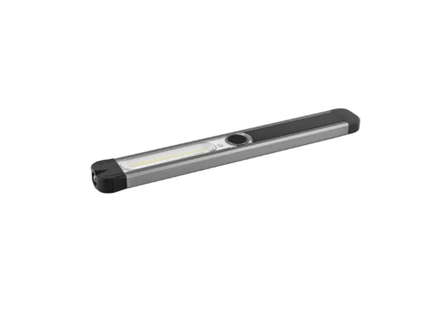 Metmaxx Arbeitslampe ReChargeMaxiSlim in Schwarz-Silber - Schlank & Wiederaufladbar TK Gruppe® Grosshandel 