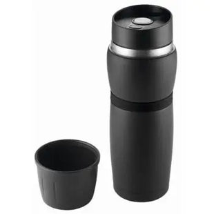 Metmaxx CremaTravel Isolierflasche 500 ml - Elegant Schwarz, Robust TK Gruppe® Grosshandel 