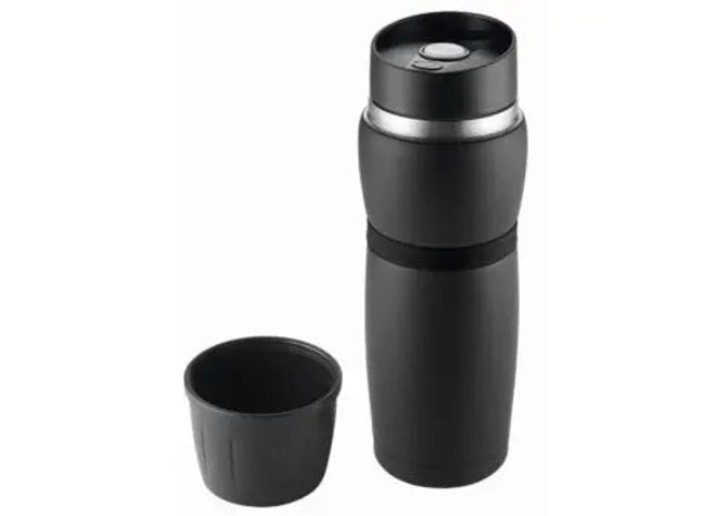 Metmaxx CremaTravel Isolierflasche 500 ml - Elegant Schwarz, Robust TK Gruppe® Grosshandel 