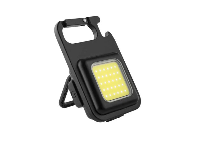 Metmaxx LED MegaBeam Lampe MiniSquareLightReCharge - Schwarz, kompakt und wiederaufladbar TK Gruppe® Grosshandel 