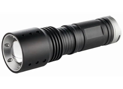 Metmaxx LED MegaBeam PowerFocus10W Taschenlampe in Schwarz-Silber – Ultra Stark TK Gruppe® Grosshandel 