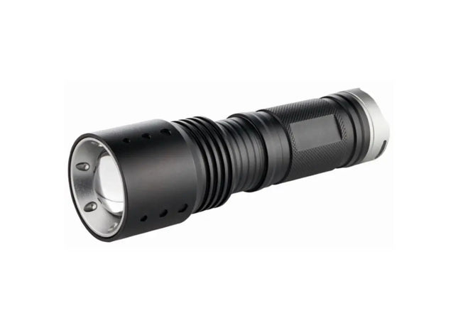 Metmaxx LED MegaBeam PowerFocus10W Taschenlampe in Schwarz-Silber – Ultra Stark TK Gruppe® Grosshandel 