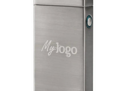 Metmaxx Lichtbogenfeuerzeug 'FuturePocketTurbo' – Silber, Wiederaufladbar, Kompakt TK Gruppe® Grosshandel 