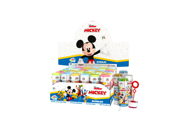 Mickey Mouse Bubble Tubs 60ml mit Puzzle-Maze-Deckel, Kinder Seifenblasenspiel TK Gruppe® Grosshandel 