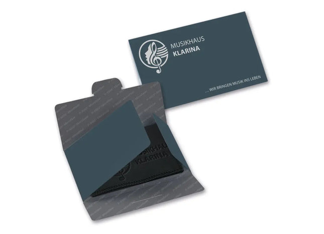 Microfaser-Prägetuch 20x20 cm: Schwarz, Hochwertig, Inklusive Blindprägung TK Gruppe® Grosshandel 