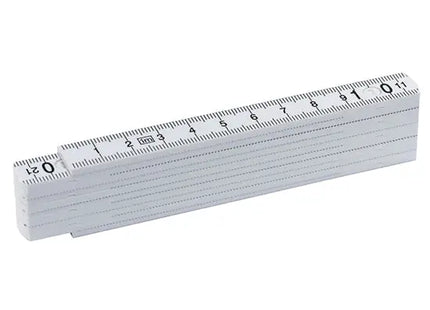 Midi Kunststoff-Zollstock 2m in Weiß – Präzise & Handlich für den Alltag TK Gruppe® Grosshandel 