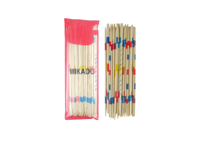 Mikado-Spielesticks, 41Er-Pack, Holz, 19,3 cm – Perfekt für Geschicklichkeitsplayele & Familienabende TK Gruppe® Grosshandel 