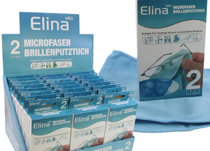 Mikrofaser Reinigungstücher für Brillen, 2er-Set, 20x15cm - Für streifenfreie Sauberkeit TK Gruppe® Grosshandel 