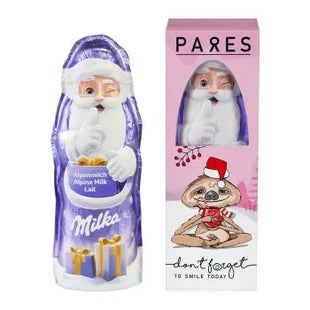 Milka Weihnachtsmann - Präsentbox mit individuellem Druck für festlichen Genuss TK Gruppe® Grosshandel 