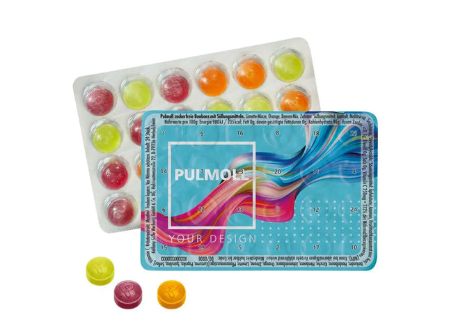 Mini-Adventskalender mit Pulmoll Pastillen, kompakt und gesundheitsbewusst TK Gruppe® Grosshandel 