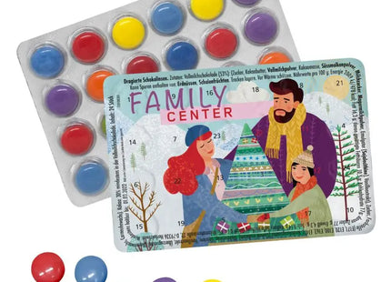Mini-Adventskalender mit Schokolinsen, individuell bedruckbar TK Gruppe® Grosshandel 