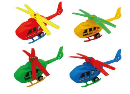 Mini Copter 15cm Pullback Toy: Assorted Colors Set of 4 TK Gruppe® Grosshandel 