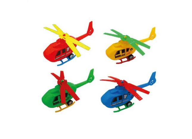 Mini Copter 15cm Pullback Toy: Assorted Colors Set of 4 TK Gruppe® Grosshandel 