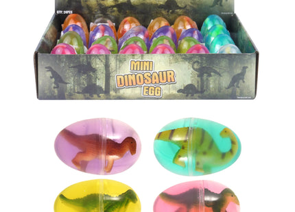 Mini-Dinosaurier-Ei-Spielzeug, 32 g, 5,8 cm x 4 cm – verschiedene Farben, pädagogische Dino-Jungtiere TK Gruppe® Grosshandel 
