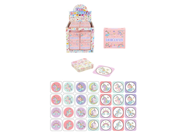 Mini Einhorn Snap-Spiel, 28 Karten, 5x5 cm TK Gruppe® Grosshandel 