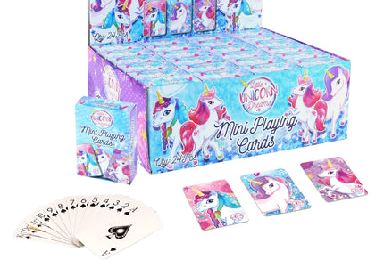 Mini-Einhorn-Spielkarten, 6 x 4 cm, 3 Sorten-Pack TK Gruppe® Grosshandel 