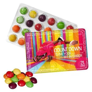 Mini-Eventkalender der Welt mit SKITTLES, personalisierbar TK Gruppe® Grosshandel 