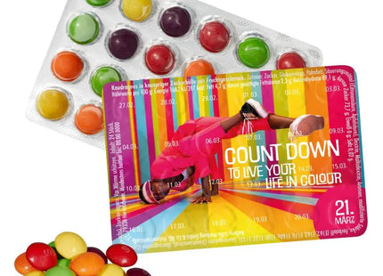 Mini-Eventkalender mit SKITTLES, personalisierbar für Ihre Marke TK Gruppe® Grosshandel 