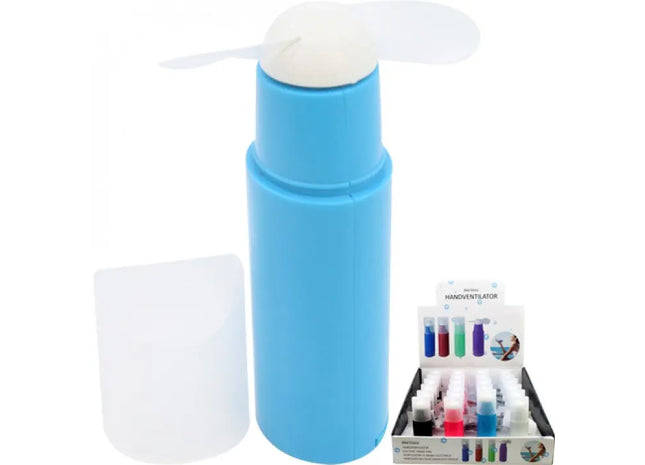 Mini Fächer 10.5x3.2cm in Displaybox, Sortierte Farben - Kompakte Handventilatoren TK Gruppe® Grosshandel 