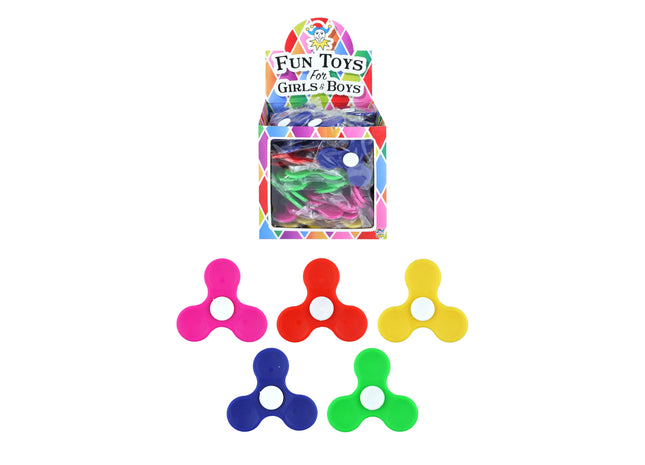 Mini-Fingerspinner, 6,5 cm, 5 verschiedene Farben – Trendiges Geschicklichkeitsspiel TK Gruppe® Grosshandel 