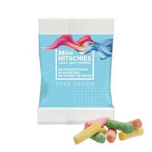Mini HITSCHIES Sauer im Papiertütchen - Spritziger Snack TK Gruppe® Grosshandel 