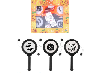 Mini-Halloween-Trommel 10 cm – 2 Farben, 3 Designs, Partyspielzeug TK Gruppe® Grosshandel 