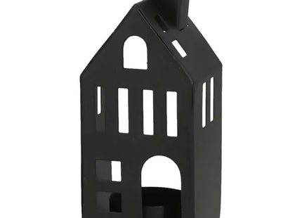 Mini-Haus Teelichthalter, 12,5x6 cm, Kleine Kerzenhalter-Dekoration für Gemütlichkeit TK Gruppe® Grosshandel 