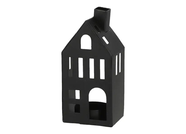 Mini-Haus Teelichthalter, 12,5x6 cm, Kleine Kerzenhalter-Dekoration für Gemütlichkeit TK Gruppe® Grosshandel 
