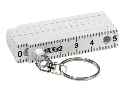 Mini Kunststoff-Zollstock 50 cm in Weiß – Kompakt & Handlich TK Gruppe® Grosshandel 