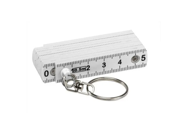 Mini Kunststoff-Zollstock - 50cm - weiß Kompakter Klappmaßstab für präzise Messungen TK Gruppe® Grosshandel 