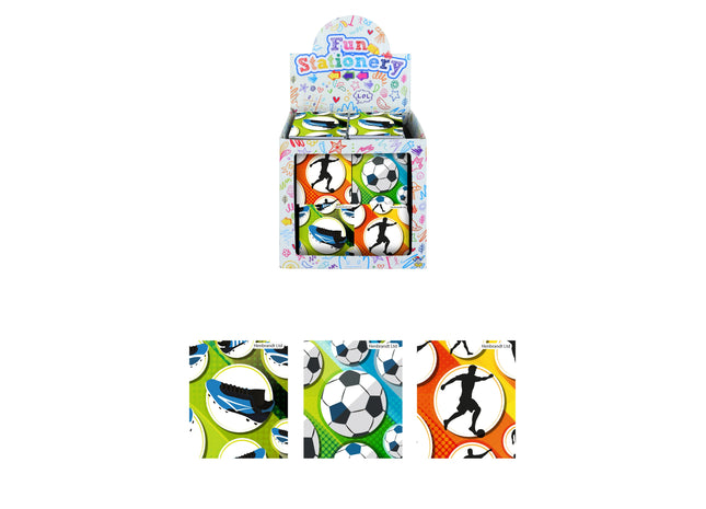 Mini Notizbuch Fußball 7x6 cm, Taschenjournal mit 10 Seiten TK Gruppe® Grosshandel 