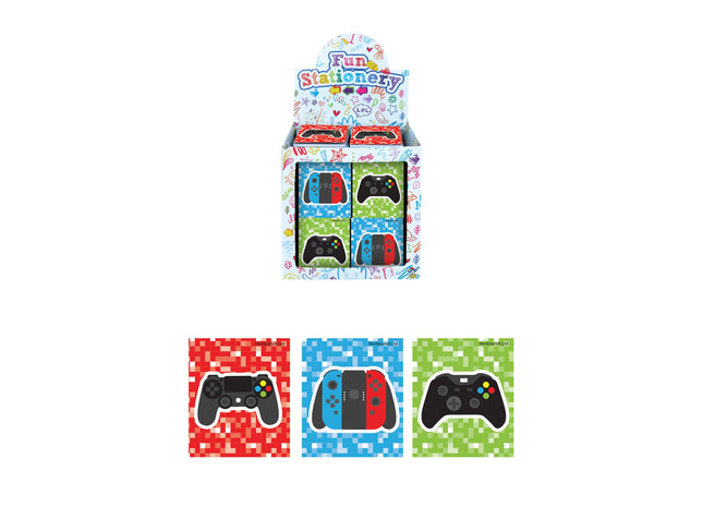 Mini Notizbuch Gamer 7x6 cm, Taschenjournal mit 10 Seiten TK Gruppe® Grosshandel 