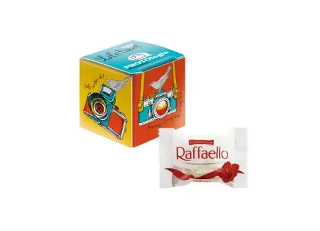 Mini Promo-Würfel mit Raffaello – Personalisiertes Design TK Gruppe® Grosshandel 